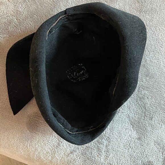 Velour vintage hat 30s  40s - Picture 6 of 7
